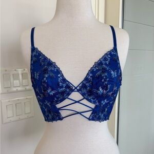 Victoria's Secret Royal Blue Lace Bralette
